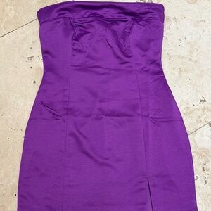 Runaway Sawyer Strapless Mini Dress Violet / purple Size Medium /8 NWT